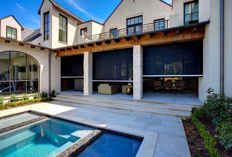 Exterior Shades & Screens installation by SJB Outdoor