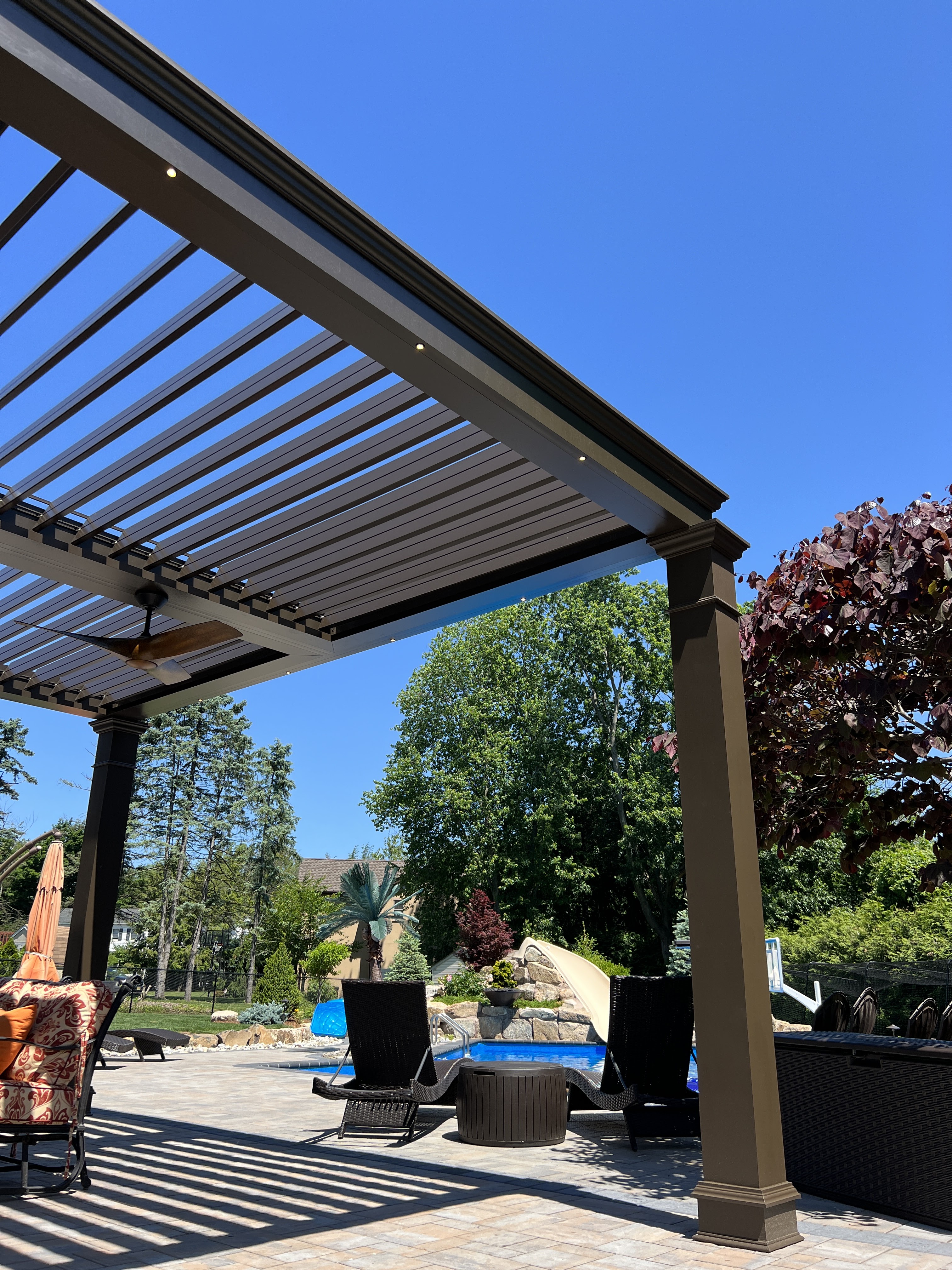Louvered Pergolas installation by SJB Outdoor